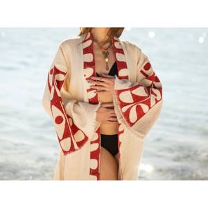 Kimono long pour femmes, léger, design ouvert, offrant une fluidité gracieuse et un style polyvalent pour un usage quotidien, en provenance d'Inde - Product Image 6