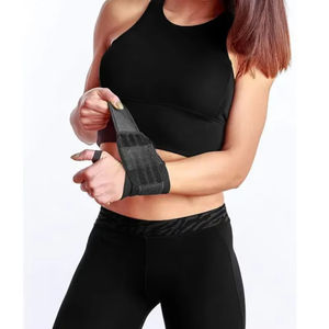 Vente en gros de bracelets d'haltérophilie de 13 pouces avec logo personnalisé Support de poignet respirant à réglage élastique pour haltérophilie et salle de sport - Product Image 2