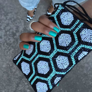 กระเป๋าปักลายแนวอาร์ตมีเอกลักษณ์กระเป๋าแบบโบฮีเมียนกระเป๋าถือแบบคลัตช์มือสไตล์แฟนซีซับในขายส่ง - Product Image 1