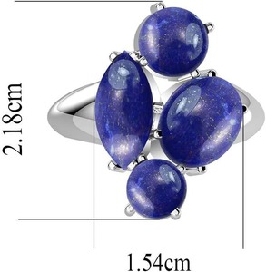 <b>Lapis</b> <b>Lazuli</b> Solid 925 Sterling Silver Natural Shape Gemstone Handmade Wedding Engagement <b>Ring</b> Stamped Design Trendy Style - Product Image 4