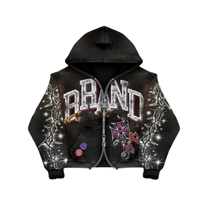 Ensemble de survêtement oversize de haute qualité avec logo personnalisé, short et sweat à capuche en coton épais, imprimé sérigraphié, style streetwear - Product Image 3