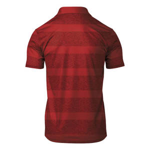Patrón sólido de los hombres bordado para camisetas de polo Tela de Jersey de algodón suave - Product Image 4