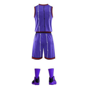 Uniformes de basket-ball unisexes haute performance sur mesure OEM pour adultes, logos d'équipes personnalisés, design respirant - Product Image 2