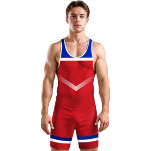 Haute qualité lutte Singlet tissu doux gymnastique exercice vêtements de sport léger séchage rapide Yoga formation musculation Singlet - Product Image 1
