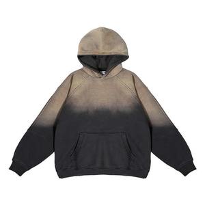 Usine personnalisée 100% coton hommes sweats à capuche 380 Gsm vierge surdimensionné lourd acide cravate-teinture lavage Boxy pantalons de survêtement sweat à capuche personnalisé - Product Image 2