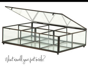 Caja de Vidrio Grande, Caja de Almacenamiento, Caja de Exhibición, Joyero y Organizador de Mesa para el Hogar y Hoteles - Product Image 2