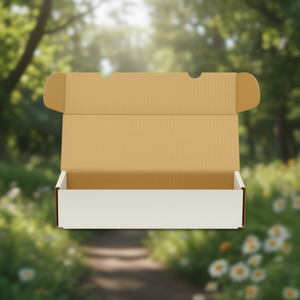 Single-Wall Corrugated Cardboard <b>Folding</b> <b>Box</b> Quality 1.20 B White Dimensions 308x112x80mm Packaged Units 100-TRANSPAK Packaging - Product Image 3