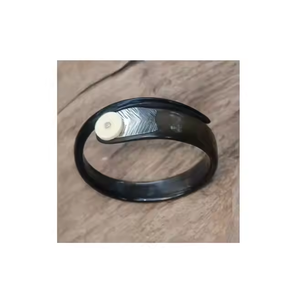 Bracelets en os de corne Top Designer Rond avec Design en laiton Bracelets en corne de buffle Bijoux en gros faits à la main Inde par artisanat de luxe - Product Image 3