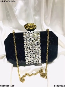 Antique Hot Selling Handcraft Resin Women/Girl Clutch Ethnic <b>Metal</b> Purse Clutch <b>Wallet</b> Resin Clutch Bag at Affordable Rate - Product Image 6