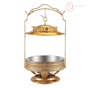 Plat à chafing élégant et classique en acier inoxydable pour la présentation d'aliments chauds |   Écologique et durable pour les buffets de mariage et de fête - Product Image 5