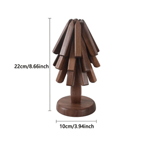 Arbre de dessous de plat en bois de haute qualité pour la décoration de Noël dans la cuisine décor à la maison de l'usine du Vietnam - Product Image 2