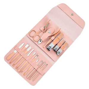 Kit de manucure et pédicure professionnel luxueux 10 en 1 pour filles, ensemble de coupe-ongles en acier inoxydable, durable, haute qualité, bricolage personnel, cuir - Product Image 1