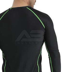T-shirts d'entraînement de gymnastique à compression à séchage rapide pour hommes pour vêtements d'entraînement - Product Image 6