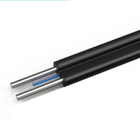 Cable de Fibra Óptica Monomodo para Interiores, 1 Núcleo, 1 km/2 km/3 km, Tambor de Madera Contrachapada, Cable de Fibra Óptica FTTH, Óptimo para Uso en Interiores
