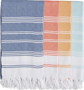 Paradise Turkish 100% Cotton Peshtemal <b>Beach</b> <b>Towel</b> Superdry Hammam Fouta with Custom Logo Embroidery <b>Striped</b> Pool <b>Towel</b> - Product Image 1