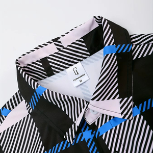 Ensemble d'été pour hommes Tenue de vacances | Chemise tropicale respirante et ensemble de shorts Costume d'été à la mode pour hommes - Product Image 3