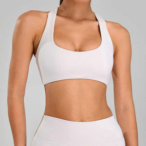 Hot Selling <b>Women's</b> XL Sports Crop Bra High Strength Lightweight Breathable Quick Dry Seamless Shockproof <b>Top</b> Simple Custom - Product Image 1