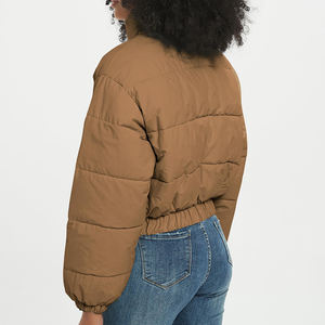 High Street femmes hiver doudoune luxe recadrée en cuir coupe-vent et imperméable en plein air chaud vêtements en gros - Product Image 5