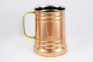 Taza de cobre ecológica de primera calidad hecha a mano de Metal puro para cócteles de mula de Moscú y bebidas refrescantes regalo de boda - Product Image 5