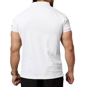 Soldes Usine Polo Homme – T-shirt de Sport Personnalisé à Col Ajusté, Coupe Slim, Uni, Idéal pour l'Été et la Course à Pied - Product Image 6