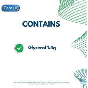 Suppositoires à la glycérine Care+ 2g pour enfants pour l'alimentation des bébés - Product Image 2