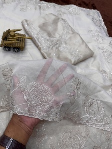 ผ้าปอกระเจาทำจากผ้าโปร่งบางพร้อมด้ายเย็บปักสำหรับเทศกาลงานปาร์ตี้ขายส่งจากโรงงาน - Product Image 2