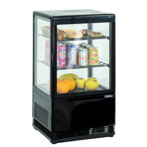 Mini-réfrigérateur et congélateur noir 58L avec écran d'affichage - Product Image 1