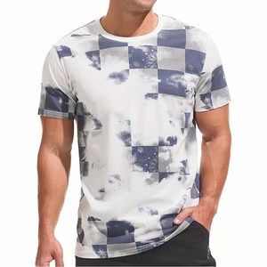 Venta al por mayor personalizado su logotipo de marca 100% algodón en blanco hombres camiseta lisa Casual hombres camisetas - Product Image 1