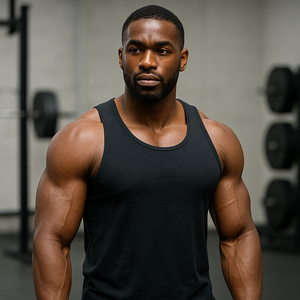 <b>Mens</b> Sleeveless <b>Training</b> Top Weightlifting Moisture Wicking Workout Tank Top Breathable Slim Fit Gym <b>Vest</b> Fitness OEM - Product Image 4