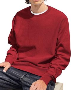 High Quality Crewneck <b>Fabric</b> Unisex Long Sleeve Plain Crew Neck Men Oversized Custom Men's Hoodies & Sweatshirt - Product Image 2