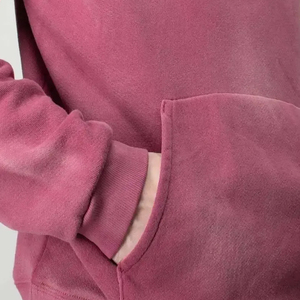 Sweat à capuche thermique en molleton de coton/polyester pour homme, coupe classique, couleur unie, streetwear de haute qualité, respirant, 340g, logo personnalisé - Product Image 5