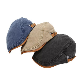 Classique unisexe rétro coton lavé gavroche casquette Ivy Gatsby Cabbie chapeau réglable hommes femmes Top qualité personnalisé brodé chapeaux - Product Image 1