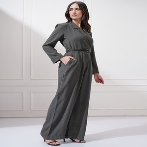 Femmes à la mode femmes brodées femmes combinaisons vêtements quotidiens tissu éponge tissé méthode de tissage ensemble formel - Product Image 2