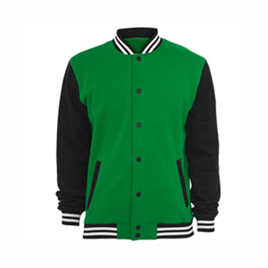Nouveau style bon logo personnalisé vestes universitaires pour hommes col montant tissu de laine Style décontracté CollegeBaseballjacket pour hommes - Product Image 6