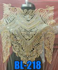 Blusa de trabajo con cuentas de lujo para mujer, tela tejida de punto con logotipo frontal bordado a mano, ropa de fiesta más vendida para primavera - Product Image 3