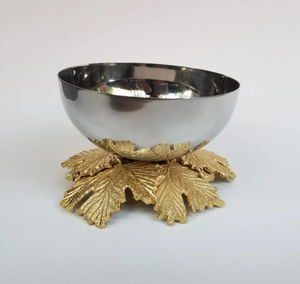 Frutero de metal contemporáneo hecho a mano de alta tendencia con toques decorativos disponible a granel desde la India - Product Image 2