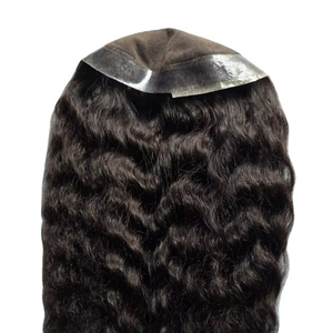 Topper de Cabello Humano Remy 100% con Ondas Profundas y Monofilamento para Mujer, Cabello Taz BD Importado de Bangladés - Product Image 6