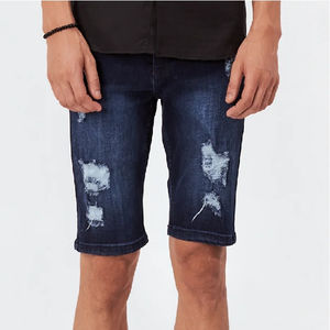 Ropa de calle de verano personalizada, pantalones cortos Vintage, pantalones cortos de trabajo, pantalones cortos de moda para hombre, pantalones cortos vaqueros holgados para hombre, OEM - Product Image 2