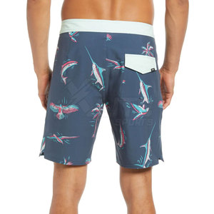 Shorts décontractés pour hommes, coupe classique, taille mi-haute, sublimation, tissu en coton mélangé doux, séchage rapide et respirant - Product Image 3