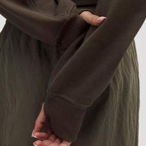 Ensembles de sweat à capuche à logo personnalisé ensemble de sweat à capuche zippé de couleur unie fabricant vente en gros de survêtements en éponge polaire - Product Image 5