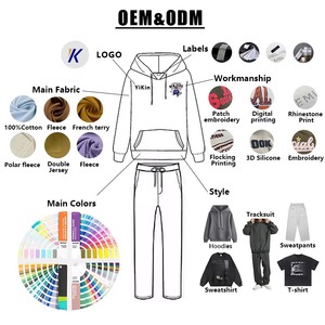 Top qualité LOGO personnalisé à manches longues à capuche cou Street Wear Vintage acide lavage surdimensionné hommes bouffée impression pull à capuche - Product Image 5