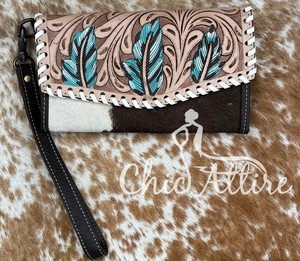 กระเป๋าสตางค์หนังวัวแท้สำหรับผู้หญิงกระเป๋าคลัทช์อเนกประสงค์คุณภาพสูงดีไซน์ใหม่ - Product Image 1