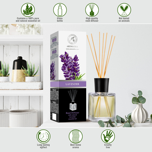 Diffuseur à bâtonnets Aromatika Lavande 500ml avec huile essentielle naturelle, parfum d'ambiance apaisant longue durée - Product Image 3