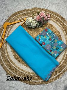 Sari de style Bollywood pour femmes indiennes et pakistanaises, sari de mariage et de fête - Product Image 4