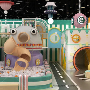 Équipement d'aire de jeu Premium Intérieur Commercial Aire de jeux Maison pour enfants Clownfish Slide Trampoline <span class=keywords><strong>Bac</strong></span> à <span class=keywords><strong>sable</strong></span> Table faite à la main - Product Image 2