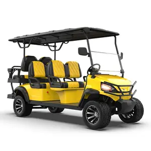 Günstige elektrische Golfwagen zu verkaufen chinesische 72 V-Lithium-Batterie klassische Klub-Autos 6-Sitzer-Optionen Golfwagen