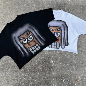 T-shirts personnalisés en jersey 100 % coton 300g, coupe ample et oversize, style streetwear, imprimés numériquement, écologiques - Product Image 4