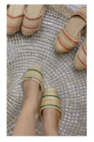 Tailles personnalisables pantoufles pour femmes faites main jacinthe d'eau pas cher pantoufles chaussures sandales plates exportation en vrac quantité