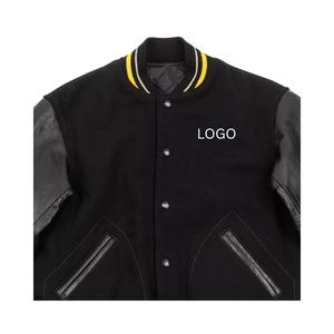 Chaqueta Varsity de Lona de Invierno con Diseño Personalizado, Estilo Urbano para Hombre, Cuello Alto, Nueva Llegada, Ropa Urbana Moderna - Product Image 6