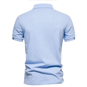 Tendance nouveaux hommes coton tissu impression polos haute qualité pull décontracté tricoté Polo en gros haute qualité hommes chemise - Product Image 6